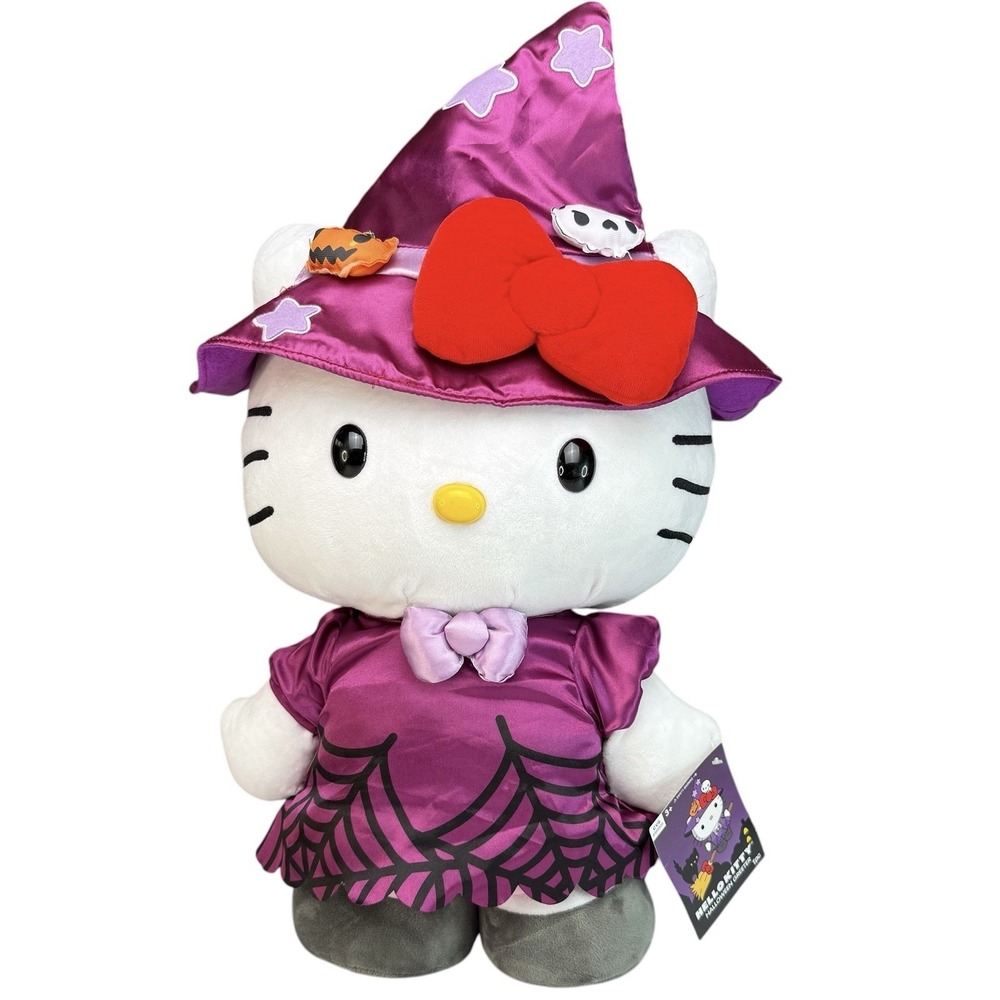 Halloween Hello Kitty Greeter 20" Stuffed Animal Witch Costume